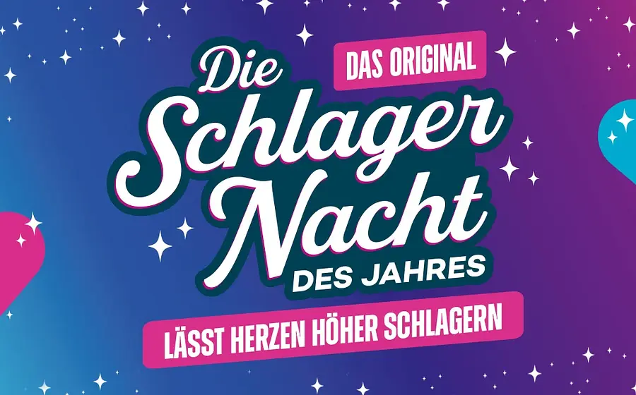 Das Logo der Schlagernacht des Jahres 2026