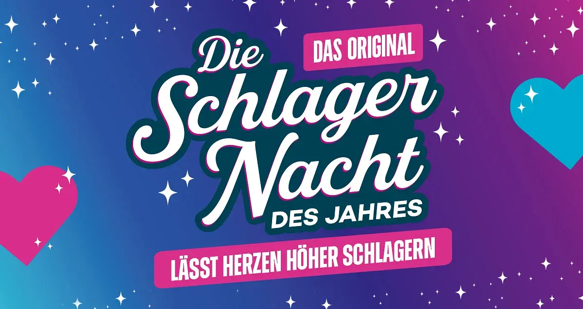 Das Logo der Schlagernacht des Jahres 2026