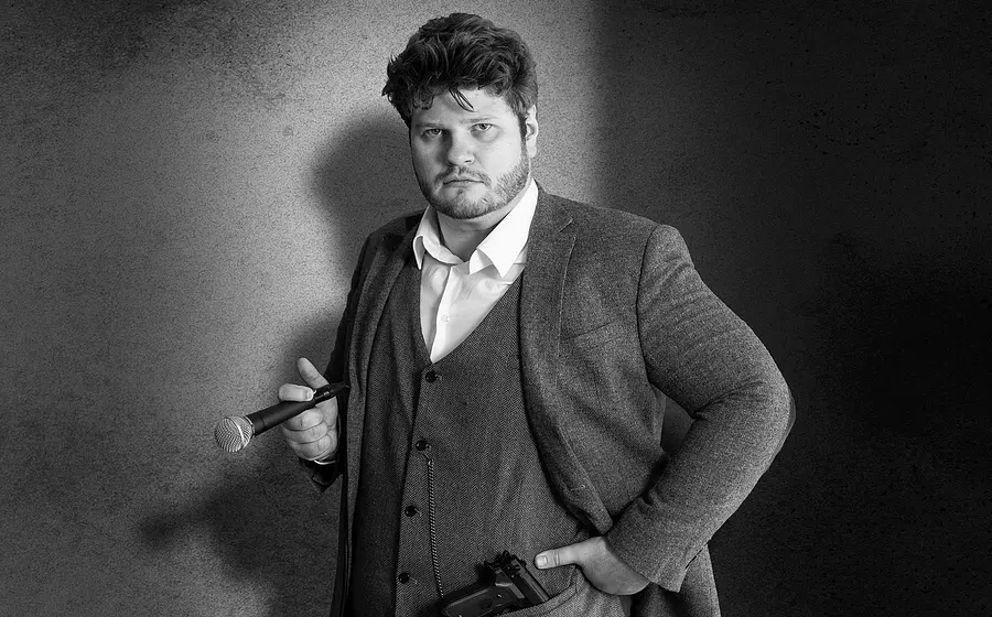 Foto für das Event von Jan Philipp Zymny – „Illegale Straßentherapie“ mit einem Schwarz-Weiß-Foto des Künstlers.