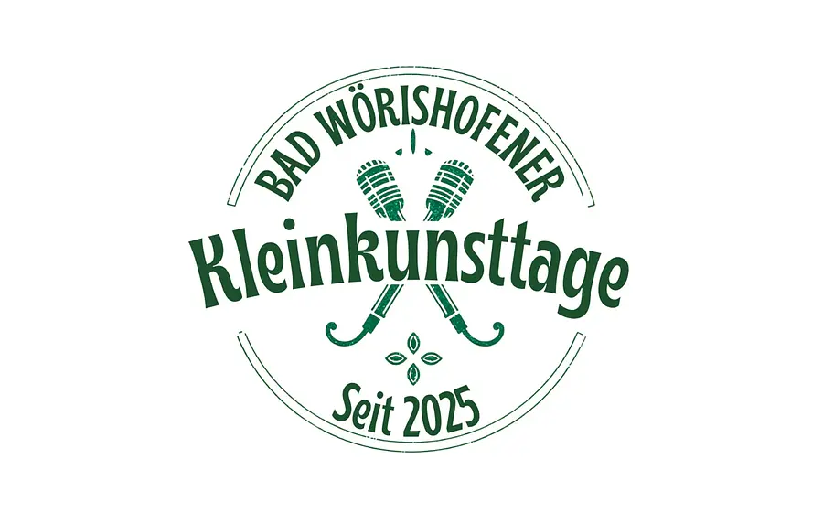 Das grüne Logo für das Kleinkunsttage-Event auf weißem Hintergrund