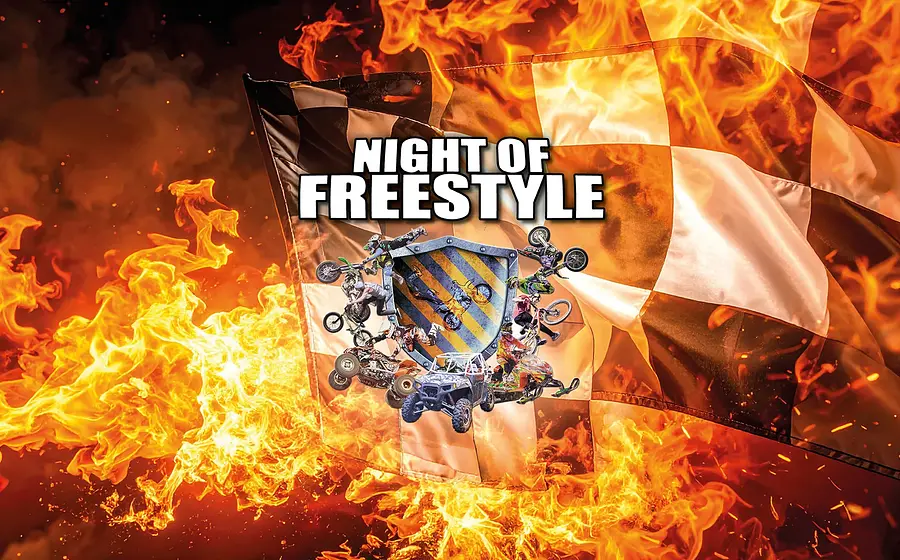 Auf dem Bild ist das Logo Night of Freestyle zu sehen.
