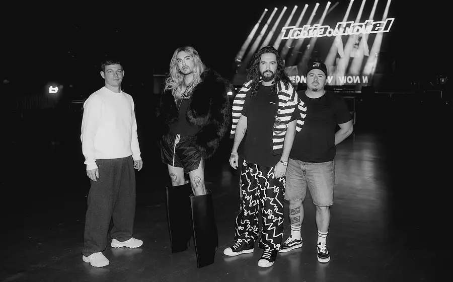 Tokio Hotel vor ihrer Bühne