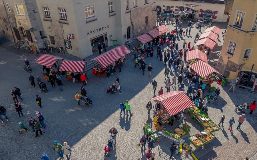 Haller Bauernmarkt am Oberen Stadtplatz