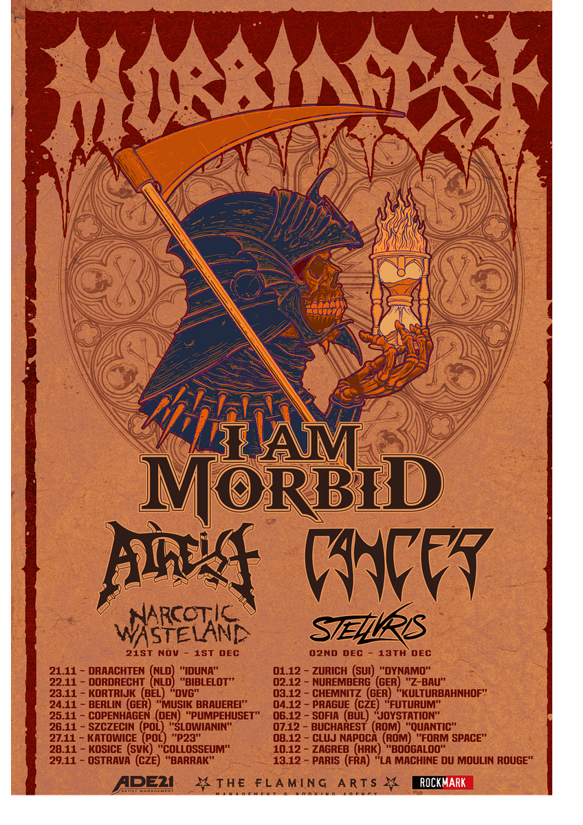Morbidfest 2026 w/ I Am Morbid (US) + Atheist (US) + Cancer (GB) + Stellvris (CZ)