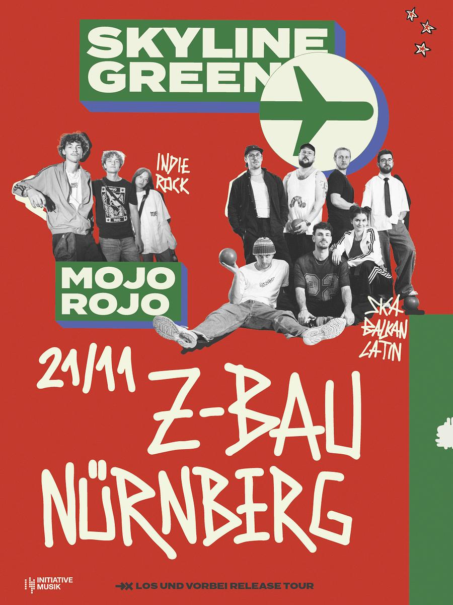 Skyline Green + Mojo Rojo