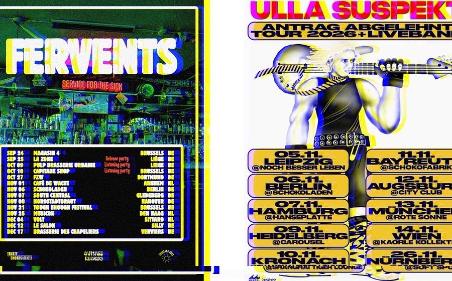 Fervents (indie/punk, bel) & Ulla Suspekt (nndw/post-punk/wave, nbg)