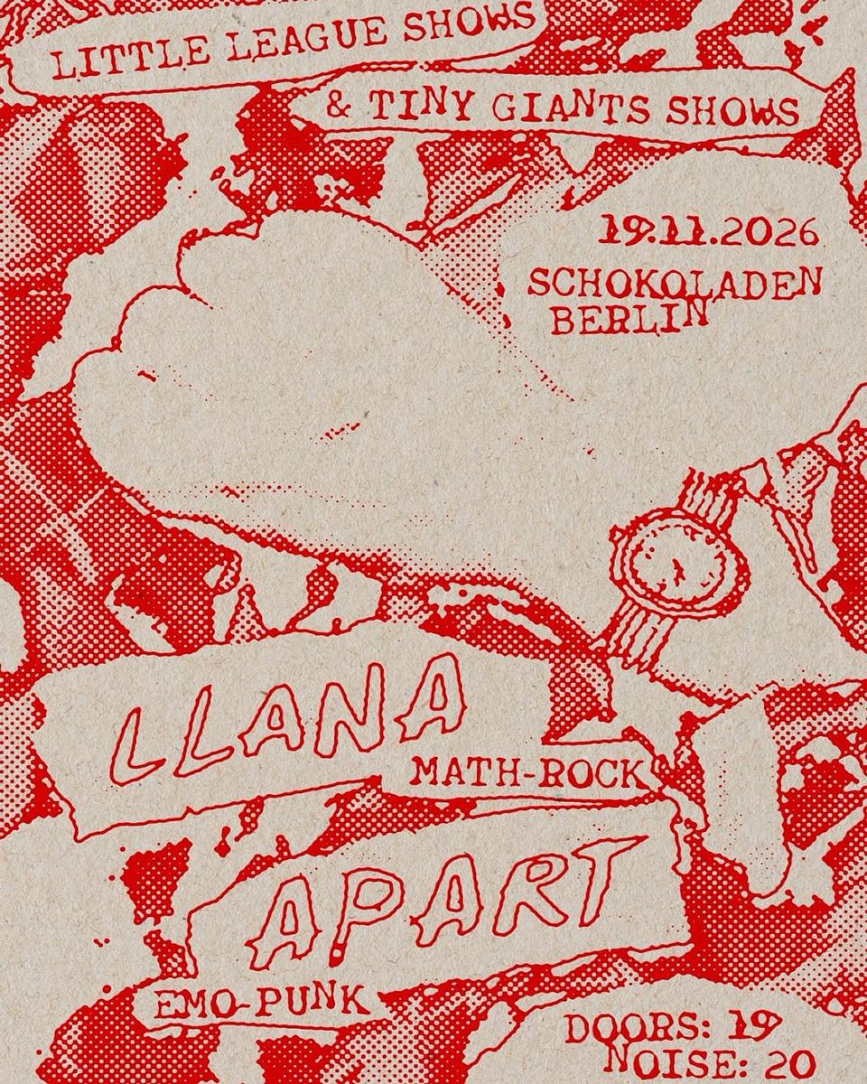 Apart (emo-/indie-rock, fr) & Llana (math-rock, bln)