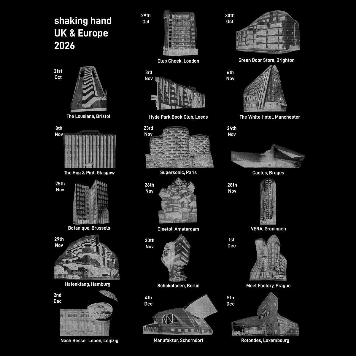 Shaking Hand (post-rock, uk) & Sweetspot (noise-dream-pop, bln)