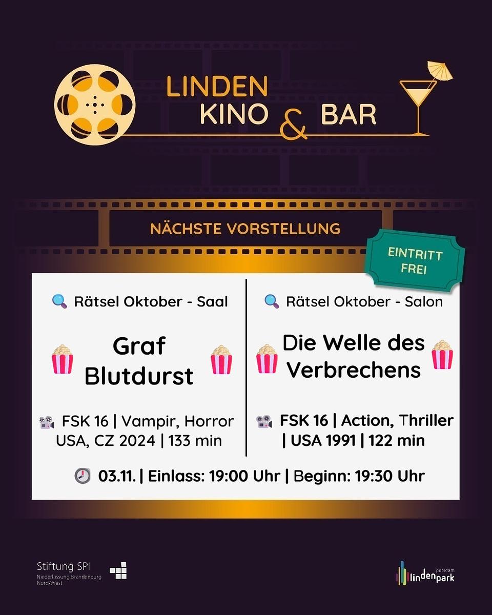 LINDENKINO & BAR – DAS FILMHIGHTLIGHT DES MONATS