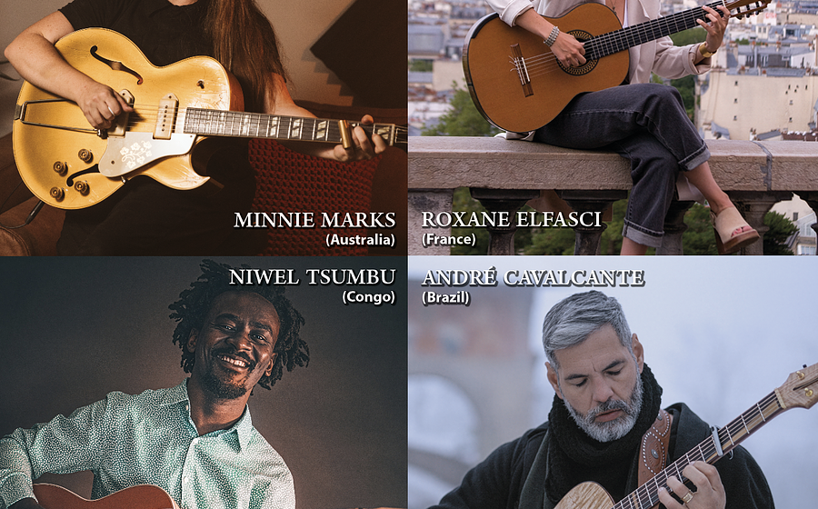 NACHT DER GITARREN 2026 feat. MINNIE MARKS, ROXANE ELFASCI, NIWEL TSUMBU, ANDRÉ CAVALCANTE