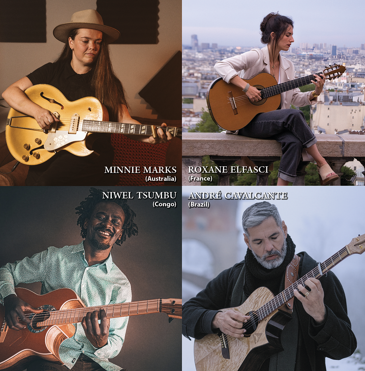 NACHT DER GITARREN 2026 feat. MINNIE MARKS, ROXANE ELFASCI, NIWEL TSUMBU, ANDRÉ CAVALCANTE